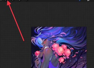 首先在桌面上点击进入procreate画布主界面