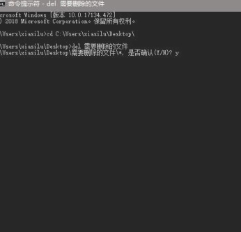 输入Y后回车即可删除删不掉的文件