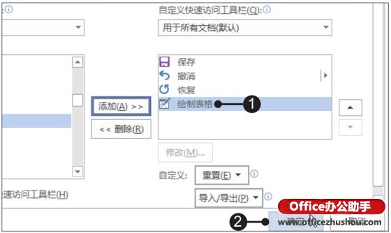 快速访问工具栏